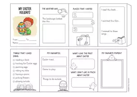 anteprima - Flashcard - My Easter Holidays Leporello / Faltheft (Italiano) - Pagina 3