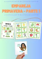Vista previa - Juegos / Gamificación - Empareja primavera - Parte 1 (+20 tarjetas) - Portada