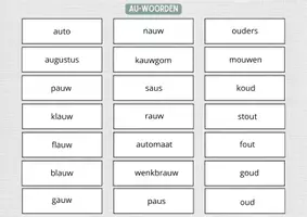 Voorbeeld - Ladderspel auwoorden - Pagina 2