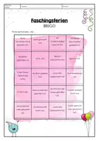 Vorschau - Arbeitsblätter - Faschingsferien Bingo - Seite 2