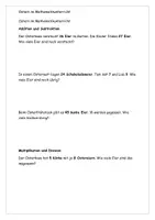 Vorschau - Arbeitsblätter - Ostern im Mathematikunterricht Aufgaben und Lösung - Seite 1
