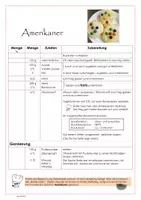 Vorschau - Arbeitsblätter - Amerikaner - Rezept & Wortkarten - Ernährung und Soziales ES - Deckblatt