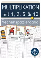 Vorschau - Arbeitsblätter - Multiplikation Klasse 2 - Rechenspaziergang (Arbeitsblätter) - Deckblatt