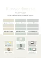 Vorschau - Poster - Klassendienste - Dienste für die Klasse - Deckblatt