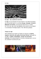 Vorschau - Arbeitsblätter - Die Oper kennenlernen Text Aufgaben Lösung - Seite 1