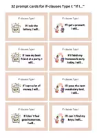 Vorschau - Spiele - if-clauses Type I - Prompt cards - Seite 1