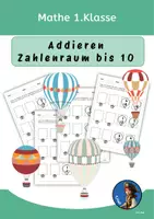 Vorschau - Arbeitsblätter - Mathe_1. Klasse addieren im Zahlenraum von 1 bis 10 - Deckblatt