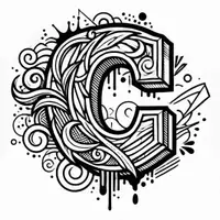 anteprima - Materiale per pittura e bricolage - ABC Graffiti Disegni da colorare (26 illustrazioni da colorare) - Pagina 3