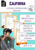 Vorschau - Arbeitsblätter - California - Listening Comprehension Exercises - Deckblatt
