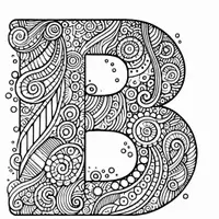 anteprima - Materiale per pittura e bricolage - ABC Zentangle Disegni da colorare (26 illustrazioni da colorare) - Pagina 2