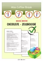 Vorschau - Prüfungsvorbereitung - Aufbau und Funktion der Zelle (Zellbiologie) - Checkliste - Deckblatt