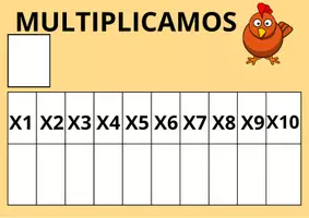Vista previa - Tarjetas / Manipulativos - ´Gallinas multiplicadoras - Portada
