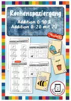 Vorschau - Arbeitsblätter - Rechenspaziergang Addition im ZR 10 / ZR 20 - Deckblatt