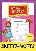 Προεπισκόπηση - Φύλλα εργασίας - My Easter holidays in sketchnotes (English) / - Εξώφυλλο