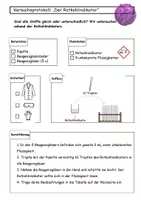 Vorschau - Arbeitsblätter - Protokoll Säuren und Laugen - pH Indikator - Deckblatt