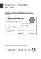 Vorschau - Präsentationen/Tafelbilder - Isomere Verbindungen von Pentanol - Folien - Deckblatt