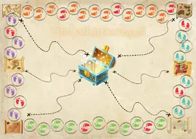 Voorbeeld - Het schattenspel - Doel = samen winnen (6-13jaar) - Voorblad