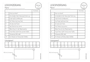 Vorschau - Arbeitsblätter - Lesespaziergang zum Sch/sch - Seite 3
