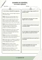 Vorschau - Klassenarbeiten - Klassenarbeit "Mi rutina diaria (verbos reflexivos)" inkl. Musterlösung + Bewertungsbogen - Seite 1