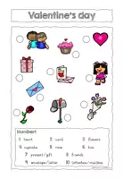 Vorschau - Arbeitsblätter - Valentine's day Worksheet - Seite 1