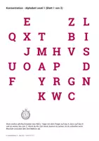 Vorschau - Arbeitsblätter - 15 Arbeitsblätter - Konzentration schulen - Alphabet - Seite 2