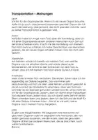 Vorschau - Arbeitsblätter - Meinungen Transplantation - Deckblatt
