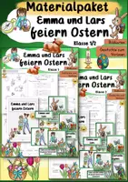 Vorschau - Unterrichtsreihen - Emma und Lars feiern Ostern 1. 2. Klasse Ethik DaZ #hasenstarkehighlights2026 - Deckblatt