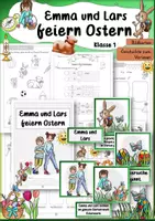 Vorschau - Unterrichtsreihen - Emma und Lars feiern Ostern 1. 2. Klasse Ethik DaZ #hasenstarkehighlights2026 - Seite 1