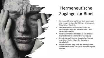 Vorschau - Präsentationen/Tafelbilder - Hermeneutische Zugänge zur Bibel - Präsentation SEK II - Seite 3