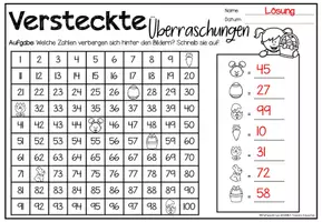 Vista previa - Hojas de trabajo - Gratis: Ostern Matheaktivitäten Kindergarten 1. Klasse | Pascua de Resurrección Matemáticas Alemán - página 2