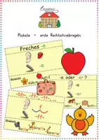 Vorschau - Poster - Plakate - erste Rechtschreibregeln - Deckblatt