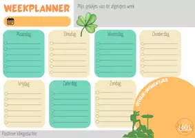 Voorbeeld - Weekplanner - Voorblad