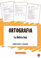 Vista previa - Unidades / Secuencias / Situaciones de Aprendizaje - Català - Ortografia. La lletra H - Portada