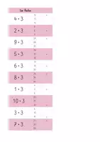 Vorschau - Spiele - Freiarbeit 3er-Reihe Multiplikation - Seite 2