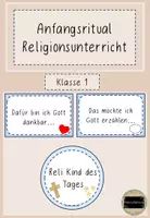 Vorschau - Bildkarten - Anfangsritual für den Religionsunterricht - Deckblatt