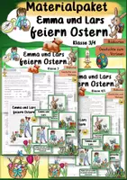 Vorschau - Unterrichtsreihen - Emma und Lars feiern Ostern Ethik Klasse 3 / 4 Ethik - Deckblatt
