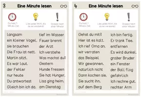 Vorschau - Arbeitsblätter - 1 Minute Blitzlesen Kartei 2 - Seite 3
