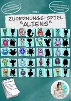 Vorschau - Arbeitsblätter - Bastelpaket "Aliens" / außerirdischer Bastelspass - Seite 1