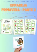 Vista previa - Juegos / Gamificación - Empareja primavera - Parte 2 (+20 tarjetas) - Portada