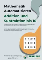 Vorschau - Spiele - Addition und Subtraktion im 10er Raum - Deckblatt
