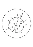 Vorschau - Mal- und Bastelvorlagen - runde Prickelbilder / Fensterbilder Thema Käfer/Marienkäfer - Grundschule - Bastelvorlagen - Seite 2
