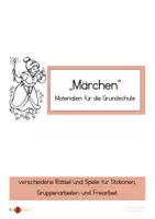 Vorschau - Stationenlernen - Spiele- und Rätselsammlung zum Thema "Märchen" - Deckblatt