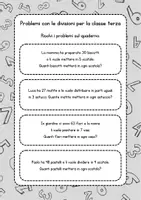 anteprima - Esercizi - Problemi con le divisioni classe terza scuola primaria - Pagina 1