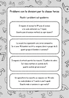 anteprima - Esercizi - Problemi con le divisioni classe terza scuola primaria - Pagina 3