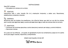 Vista previa - Juegos / Gamificación - GO - NO GO COLORES - FUNCIONES EJECUTIVAS - TDAH - página 3