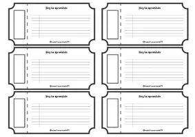 Vista previa - Tarjetas / Manipulativos - Ticket de salida - Hoy he aprendido... @maestracarmenbf19 - página 1