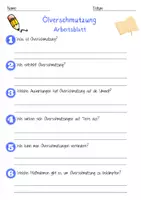 Vorschau - Arbeitsblätter - Ölverschmutzung Arbeitsblatt 7. & 8. Klasse Umweltschadstoffe AB mit Lösungen - Seite 1