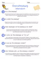 Vorschau - Arbeitsblätter - Ölverschmutzung Arbeitsblatt 7. & 8. Klasse Umweltschadstoffe AB mit Lösungen - Seite 2