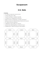 Vista previa - Juegos / Gamificación - H.G. Wells (sala de escape) - Portada