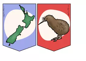 Vorschau - Mal- und Bastelvorlagen - New Zealand | Neuseeland | Wimpelkette Englisch - Seite 2